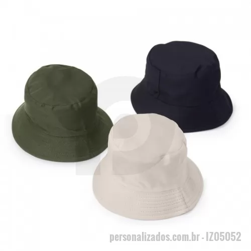 Chapéu personalizado - Chapéu bucket dupla face feito em poliéster.
