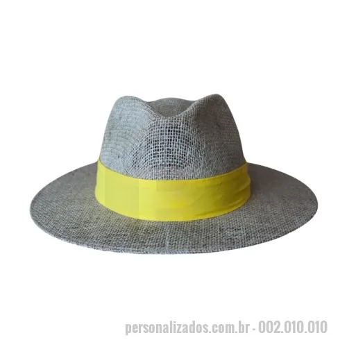 Chapéu personalizado - Chapéu Juta Australiana - FLEX / Feminino com laço. Juta customizado sem forro na aba, com 1 demão de resina, matéria-prima Brasileira, sustentável e biodegradável. Personalização: Silkscreen ou bordado . Cores: natural 