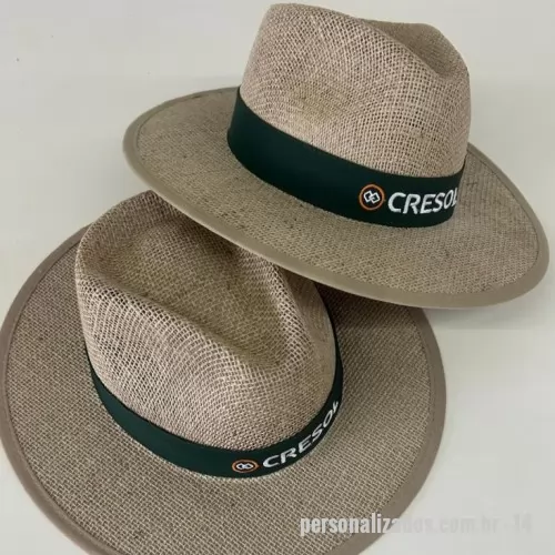 Chapéu personalizado - Chapéu modelo juta australiano, com forro na aba, faixa de brim (cores diversas)  podendo ser logo em bordado, silk ou DTF , sendo em tamanhos P M G e GG. 