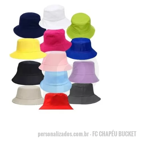 Chapéu personalizado - Chapéu Bucket em Microfibra
