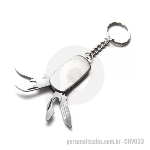 Chaveiro Canivete personalizado - Chaveiro Canivete 4 Funções