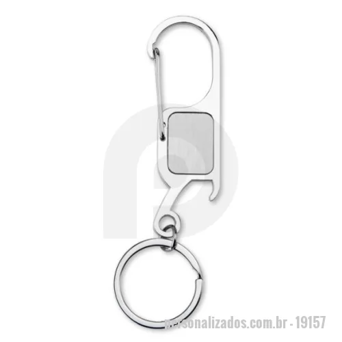 Chaveiro com abridor de garrafa personalizado - Chaveiro Metal