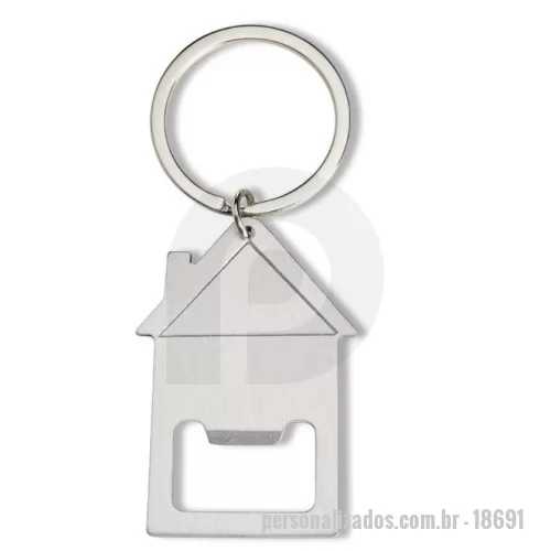 Chaveiro com abridor de garrafa personalizado - Chaveiro Metal Abridor