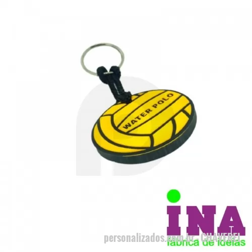 Chaveiro emborrachado personalizado - Chaveiro Emborrachado, Gravação em Alto relevo com a logo do cliente. Desenvolvimento de formato específico. Acabamento em cordão de nylon e argola (ou em corrente metálica e argola).