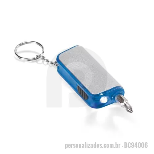 Chaveiro lanterna personalizado - Chaveiro com lanterna LED e ferramenta