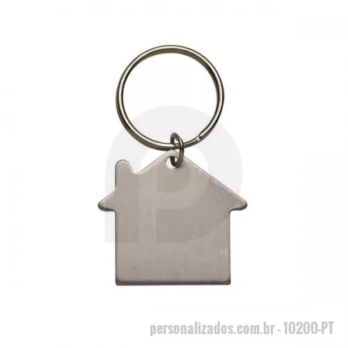 Chaveiro metálico personalizado - CHAVEIRO DE METAL CASA