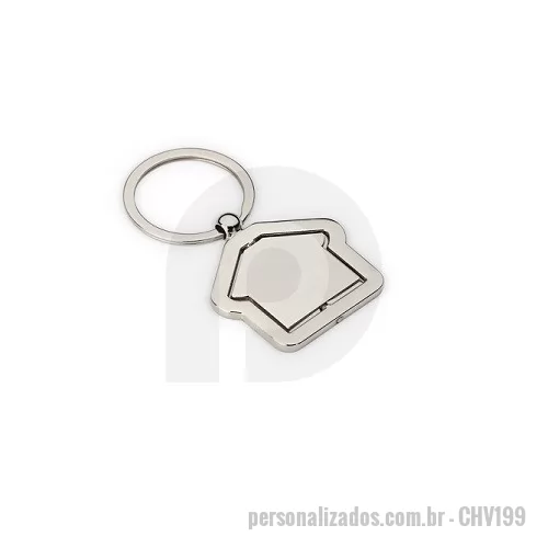 Chaveiro metálico personalizado - Chaveiro Metal