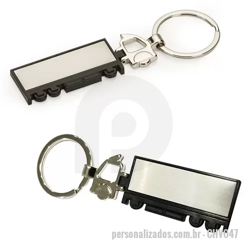 Chaveiro metálico personalizado - Chaveiro Metal Caminhão