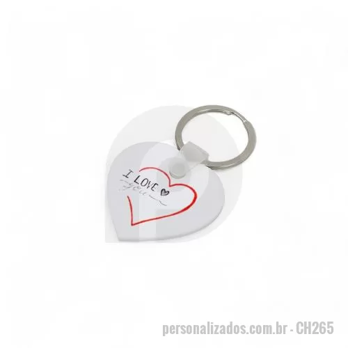 Chaveiro metálico personalizado - Chaveiro de Acrílico Personalizado