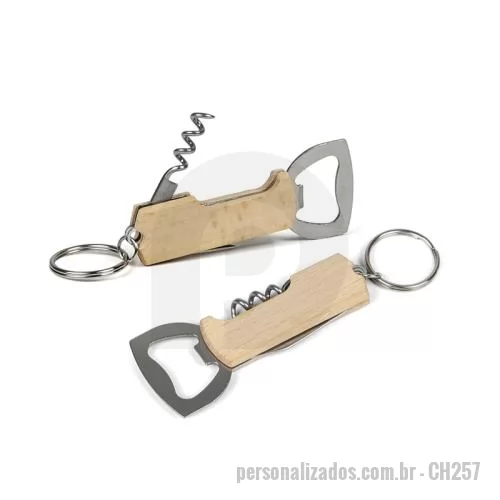 Chaveiro metálico personalizado - Chaveiro Abridor Personalizado