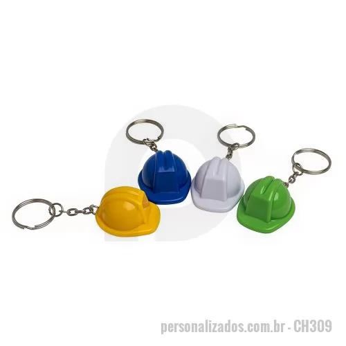 Chaveiro metálico personalizado - Chaveiro Formato Capacete EPI Personalizado