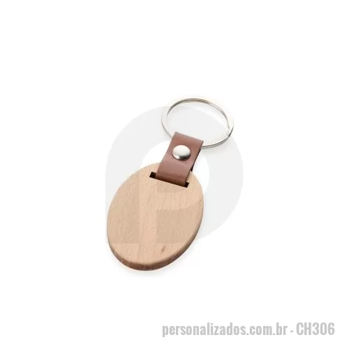 Chaveiro metálico personalizado - Chaveiro de Madeira Personalizado