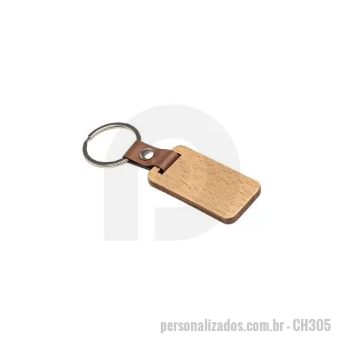 Chaveiro metálico personalizado - Chaveiro de Madeira Personalizado