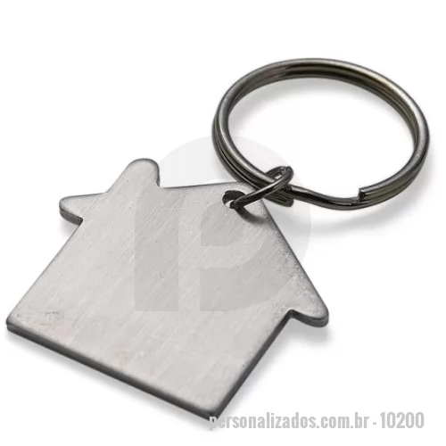 Chaveiro metálico personalizado - Chaveiro Metal Plaquinha