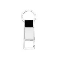 Chaveiro de Metal com Mosquetão sem Trava com Alça de Nylon, Parte Frontal com Chapa Inox e Verso Brilhante Liso   Altura :  9,9 cm  Largura :  3,5 cm  Medidas aproximadas para gravação (CxL):  2,7 cm x 2,1 cm  Peso aproximado (g):  36