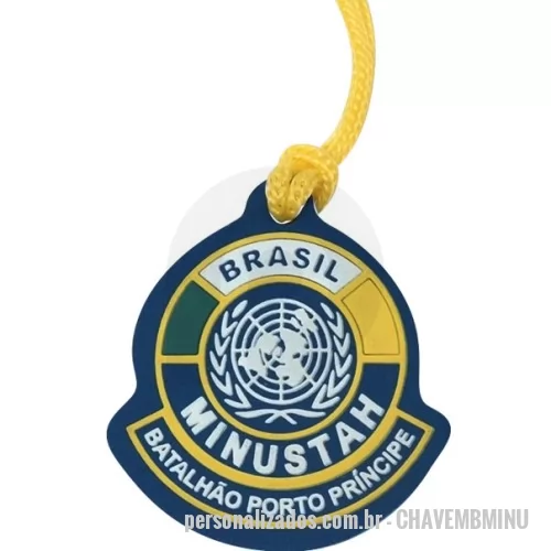 Chaveiro personalizado - Chaveiro Emborrachado Gravação em Alto relevo com a logo do cliente.  Desenvolvimento de formato e marca específica. Acabamento em cordão de nylon e argola (ou em corrente metálica e argola). Faça seu orçamento.