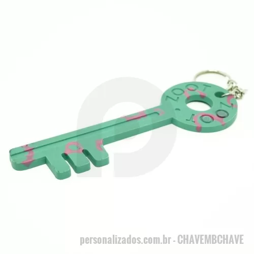 Chaveiro personalizado - Chaveiro Emborrachado Gravação em Alto relevo com a logo do cliente.  Desenvolvimento de formato e marca específica. Acabamento em cordão de nylon e argola (ou em corrente metálica e argola). Faça seu orçamento.