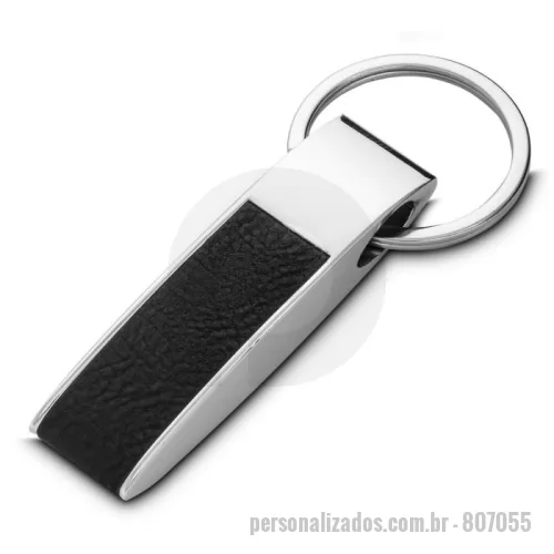 Chaveiro personalizado - Chaveiro em metal e PU