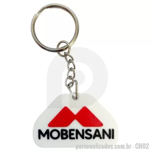 Chaveiro personalizado - Chaveiro no formato do seu logo, impresso em PLA, feito em impressora 3D.