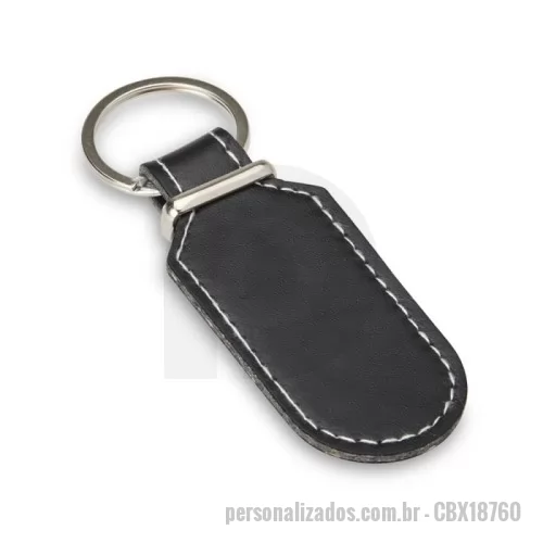 Chaveiro personalizado - Chaveiro Personalizado - CBX18760 - Chaveiro minimalista confeccionado em couro sintético, com acabamento clean e sofisticado. Frente e verso lisos, ideal para personalização com logotipos ou nomes. Acompanha argola metálica resistente para manter suas chaves organizadas com estilo. Leve e funcional, é a escolha ideal tanto para uso diário quanto para brindes promocionais de bom gosto.  Altura: 11 cm  Largura: 3,5 cm  Espessura: 1,2 cm  Área para gravação: 5 cm x 2 cm  Peso aproximado: 16 g - 176019 - Chaveiro