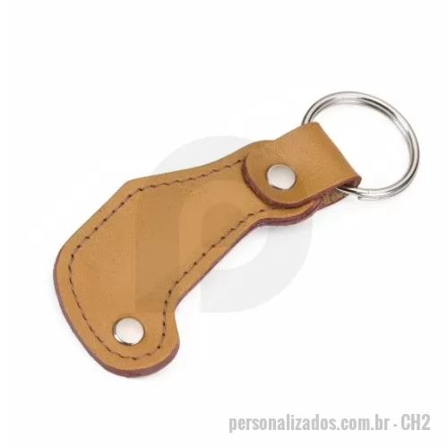 Chaveiro personalizado - Chaveiro CH2 – Chaveiro produzido em sintético nobre com acabamento costurado, possui argola, dois botões para acabamento e gravação em baixo relevo. ou digital colorido