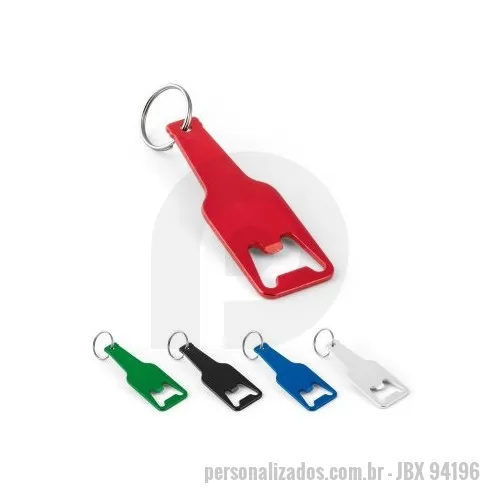 Chaveiro personalizado - Chaveiro em alumínio com abridor de garrafas. 30 x 89 x 2,5 mm