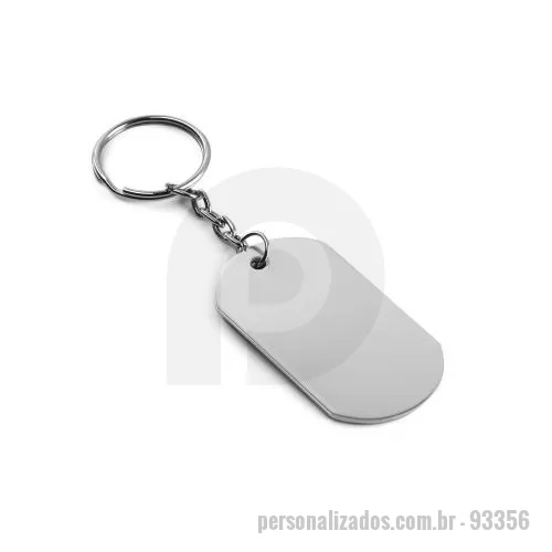 Chaveiro personalizado - Chaveiro Personalizado - 93356 - Chaveiro em alumínio. 29 x 54 x 1 mm - 179292 - Chaveiro