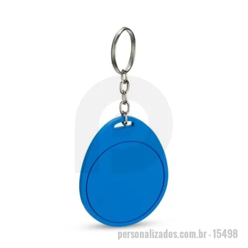 Chaveiro personalizado - Chaveiro em PVC expandido de textura emborrachada com argola e corrente metálicos.