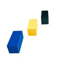 Chaveiro em formato de container, impresso em PLA com tecnologia 3D. Um acessório criativo e cheio de estilo para fãs de logística e design industrial.