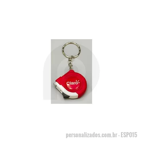 Chaveiro plástico ou acrílico personalizado - Chaveiro Trena