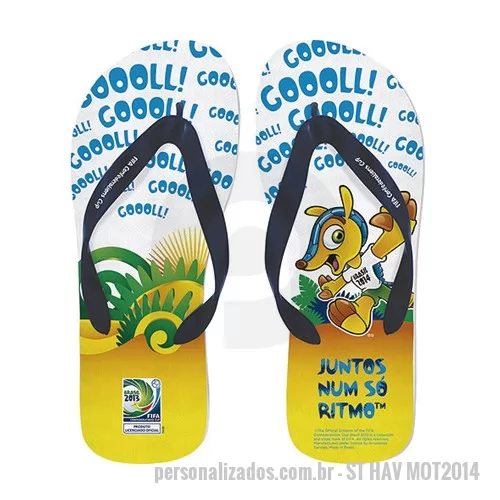 Chinelo personalizado - Sandálias Promocionais para Empresas, Com área nobre para divulgar sua marca, as sandálias promocionais para empresas são chinelos personalizados, baratos e com grande aceitação promocional.