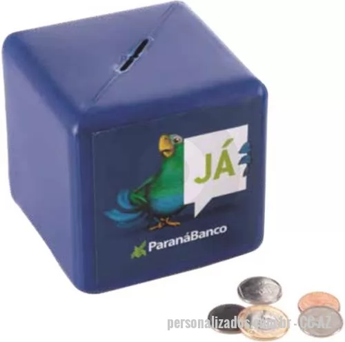 Cofrinho personalizado - COFRE CUBO