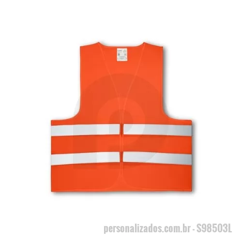 Colete personalizado - Colete de Alta Visibilidade em Poliéster Personalizado - Segurança e Visibilidade em Um Só Produto! Apresente sua marca com segurança e eficiência com nosso Colete de Alta Visibilidade em Poliéster Personalizado. Um brinde exclusivo que combina qualidade, funcionalidade e alta visibilidade, ideal para promover a sua empresa de maneira segura e memorável. Características do Produto: Material: Confeccionado em poliéster de alta qualidade, proporcionando durabilidade e resistência a diversas condições climáticas. Design: Modelo refletivo de alta visibilidade, com faixas refletoras estrategicamente posicionadas para garantir máxima segurança. Personalização: Personalize com o logo ou design da sua empresa, disponível em várias cores e tamanhos para atender às suas necessidades específicas.