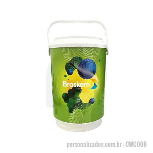 Cooler personalizado - Cooler Isotérmico Liro 8 Latas  de 350 ml e Gelo.  Temos modelos com capacidade para 8 a 24 latas além de 8 modelos de caixas térmicas..  