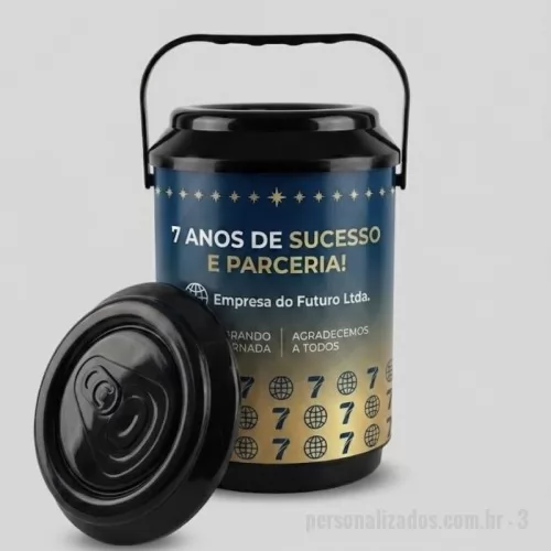 Cooler personalizado - Cooler Térmico 12 Latas personalizado, ideal para ações promocionais, eventos e brindes corporativos. Com excelente capacidade e ampla área para personalização, mantém as bebidas geladas por mais tempo e proporciona grande visibilidade para a sua marca