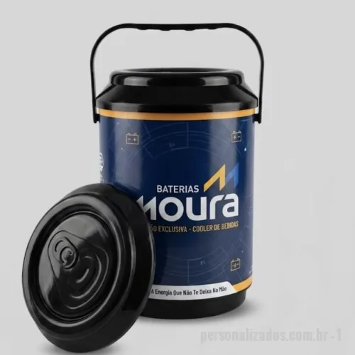 Cooler personalizado - Cooler Térmico Personalizado para 8 Latas, com capacidade de 4,5 litros e ampla área para personalização. Ideal para brindes, eventos e ações promocionais, mantém as bebidas geladas por mais tempo e garante destaque para sua marca. Leve, resistente e prático, possui dimensões de 290 mm de altura x 190 mm de diâmetro e peso aproximado de 0,615 kg.