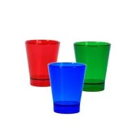 Copinhos de Acrílico Personalizados, Peso 23 gramas, Materia Prima Acrílico, Medidas 6,5 cm x 14,5 cm, Capacidade 60 ml