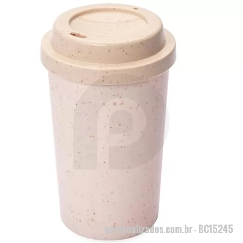 Copo bucks personalizado - Os copos feitos em fibra de arroz são uma alternativa sustentável ao plástico, com a qualidade idêntica mas sem os impactos negativos para a natureza. Sua estrutura resistente ao calor e ao frio, tampa rosqueável de bocal e capacidade máxima de 350ml, é uma opção sob medida para aquele café ou chá indispensável de todo dia.