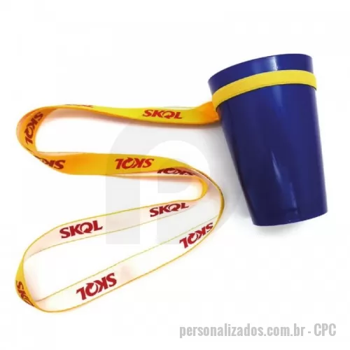 Copo com cordão personalizado - COPO COM CORDÃO