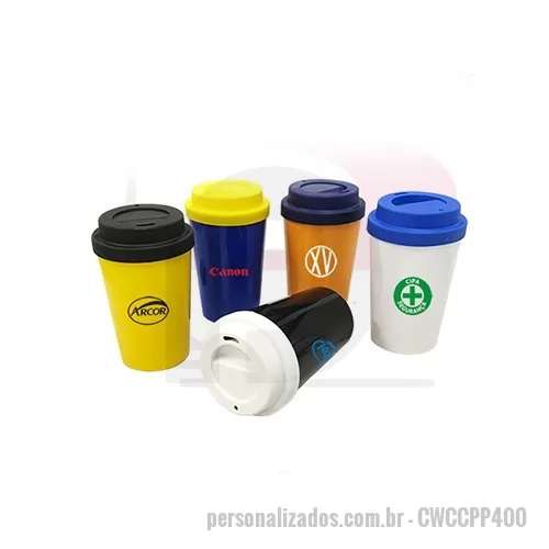 Copo com tampa personalizado - Copo Café