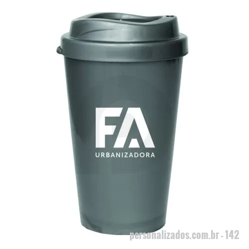 Copo com tampa personalizado - Copo Cancun MUG 320ml feito em Plástico Premium (PP), atóxico, com tampa MUG, design moderno  e acabamento impecável. Pode ser usado com  bebida quente ou gelada, vai ao micro-ondas e a máquina de lavar louça.