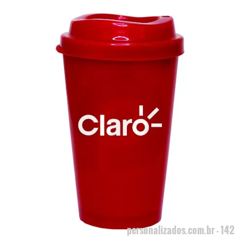 Copo com tampa personalizado - Copo Cancun MUG 320ml feito em Plástico Premium (PP), atóxico, com tampa MUG, design moderno  e acabamento impecável. Pode ser usado com  bebida quente ou gelada, vai ao micro-ondas e a máquina de lavar louça.