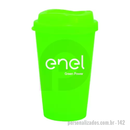 Copo com tampa personalizado - Copo Cancun MUG 320ml feito em Plástico Premium (PP), atóxico, com tampa MUG, design moderno  e acabamento impecável. Pode ser usado com  bebida quente ou gelada, vai ao micro-ondas e a máquina de lavar louça.