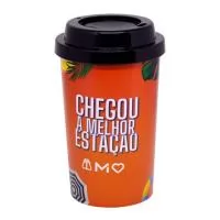 COPO 400 ML COM TAMPA PARA CAFÉ IN MOLD LABEL