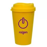 Capacidade 320ml. Copo Cancun MUG é feito em Plástico Premium (PP), atóxico, com tampa MUG, design moderno  e acabamento impecável. Pode ser usado com  bebida quente ou gelada, vai ao micro-ondas e a máquina de lavar louça.