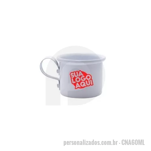 Copo de alumínio personalizado - Caneca 60 ml Alumínio personalizado -Fantastic Brindes Material: Alumínio Capacidade: 60 ml Medidas: 5,5 cm de diâmetro boca , 4,7 cm de diâmetro base e 4,3 cm de altura Peso: 17 gramas Embalado em saco plástico individual Opção para personalização e