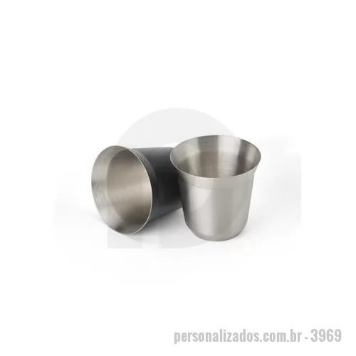 Copo de alumínio personalizado - Copo personalizado com sua logomarca à laser e confeccionado em inox de alta durabilidade é um brinde personalizado diferenciado.