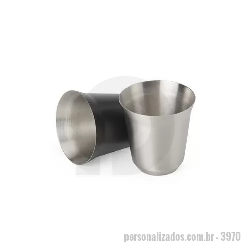 Copo de alumínio personalizado - Copo de inox personalizado é um brinde personalizado que pode servir como presente ou como utensílio doméstico na sua empresa, destacando sua marca.
