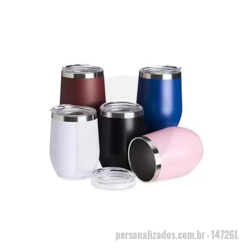 Copo de alumínio personalizado - Caneca de metal personalizada é um brinde personalizado robusto que impressiona quem o recebe.