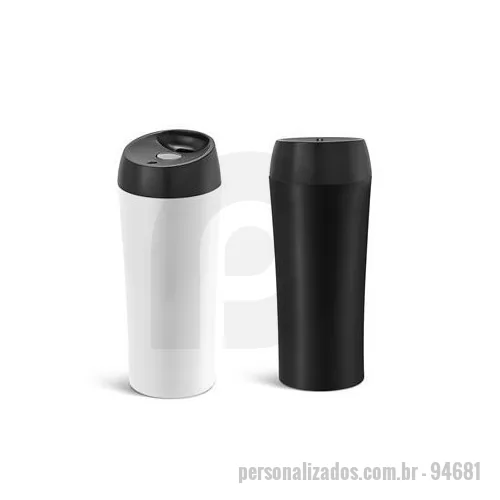 Copo de alumínio personalizado - Copo de metal personalizado com acabamento emborrachado é o brinde personalizado que tem feito sucesso por quem o recebe. Luxuoso, é o brinde que vai eternizar sua marca.
